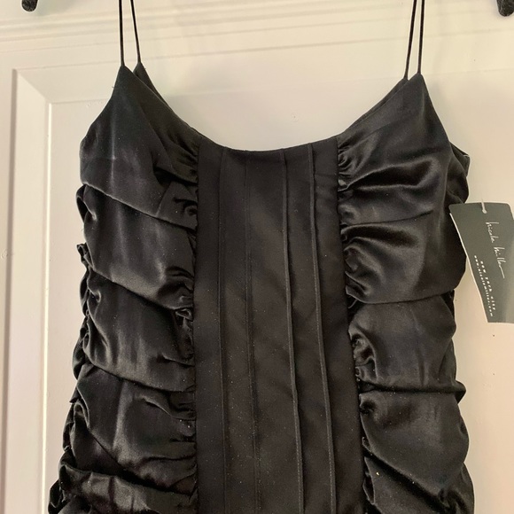 New with Tags Nicole Miller Black Silk Stretch Formal Long Dress Prom, Wedding 0 - Picture 2 of 13